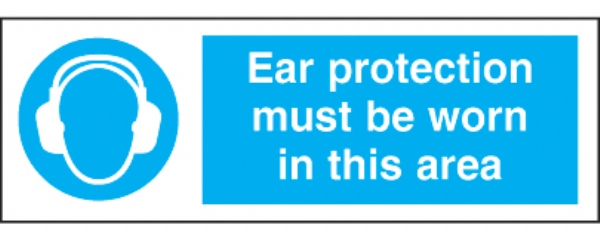 ear protection must be worn in area 