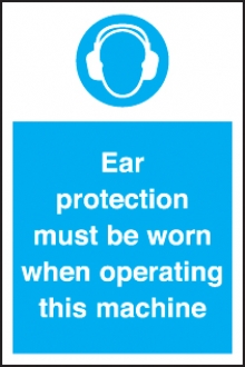 ear protection must be worn when..