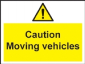 caution moving vehicles