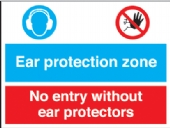 ear protection zone - no entry without ear protector 