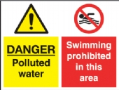 danger polluted/swimming prohibited 