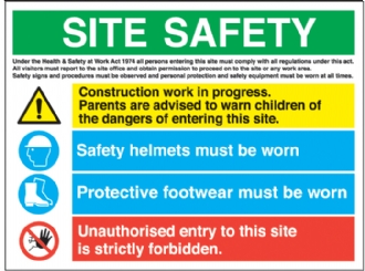 site safety multi message sign 