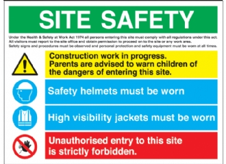 site safety multi message sign 