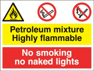petroleum mixture/no smoking 