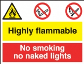 highly flammable/no smoking 