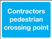 contractors pedestrian crossing point 