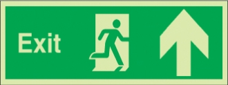 exit running man arrow up 