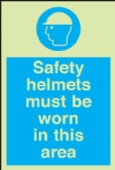 safety helmets must be worn etc 