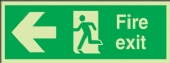 fire exit running man/arrow left 