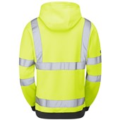 Leo Workwear Goodleigh Yellow EcoViz Hi Vis Hooded Sweatshirt