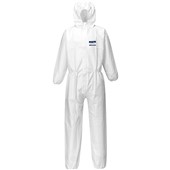 Portwest ST40 White Biztex Microporous Disposable Coverall Type 5/6 60g