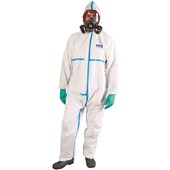 Portwest ST60 White Biztex Microporous Disposable Coverall Type 4/5/6 60g