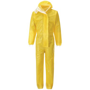 Portwest ST70 Yellow Biztex Microporous Disposable Coverall Type 3/4/5/6