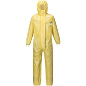Portwest ST70 Yellow Biztex Microporous Disposable Coverall Type 3/4/5/6