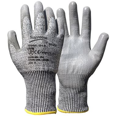 Supreme Cut D PU Grip Glove with PU Coating - Cut Resistant Level 5 (Cut D)