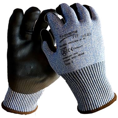 Supreme Cut F Cut Resistant Grip Glove with Foamed Nitrile Coating - 13g