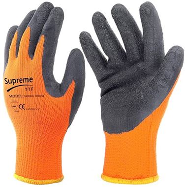 Supreme Thermal Grip Work Gloves with Latex Coating - 7g