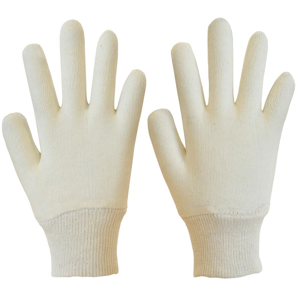 Polyco Stockinette Knitted Cotton Work Gloves CK21 (Mediumweight) x20