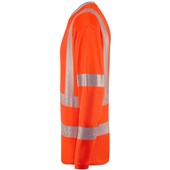 Leo Workwear Capstone Orange EcoViz Coolviz Plus Long Sleeve Hi Vis T-Shirt