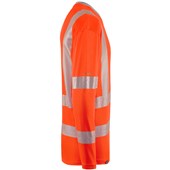 Leo Workwear Capstone Orange EcoViz Coolviz Plus Long Sleeve Hi Vis T-Shirt