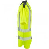 Leo Workwear Putsborough Yellow EcoViz Coolmax Performance Hi Vis T-Shirt