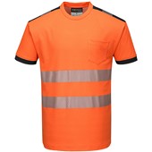 Portwest T181 Orange/Black PW3 Hi Vis T Shirt