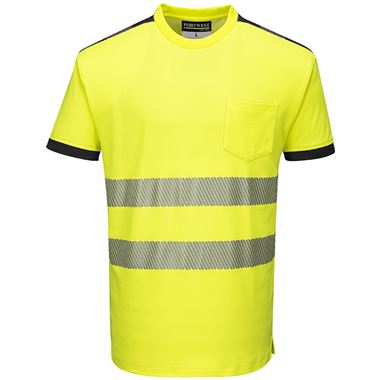 Portwest T181 Yellow/Black PW3 Hi Vis T Shirt
