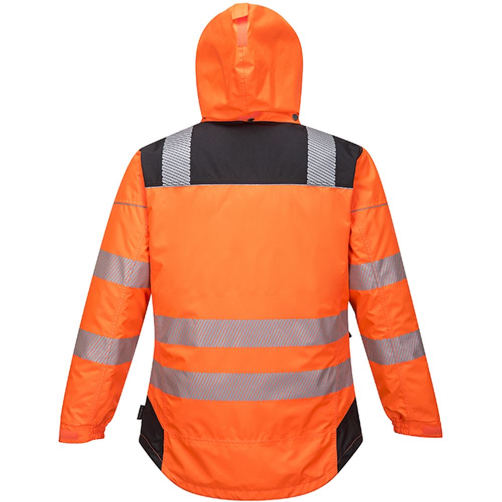 Portwest T400 PW3 Orange Hi Vis Winter Jacket | Safetec Direct