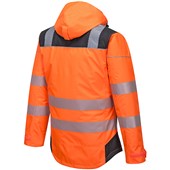 Portwest T400 PW3 Orange Hi Vis Winter Jacket | Safetec Direct