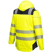 Portwest T400 PW3 Yellow/Black Padded Waterproof Hi Vis Winter Jacket 