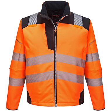 Portwest T402 Orange PW3 Hi Vis Softshell Jacket