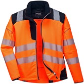 Portwest T402 Orange PW3 Hi Vis Softshell Jacket