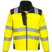 Portwest T402 Yellow PW3 Hi Vis Softshell Jacket