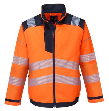 Portwest T500 Orange PW3 Hi Vis Work Jacket