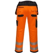 Portwest T501 PW3 Orange Polycotton Hi Vis Holster Work Trouser