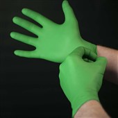 TraffiGlove TD04 Sustain Green Powder Free Biodegradable Nitrile Disposable Gloves AQL1.5 (Box 100)