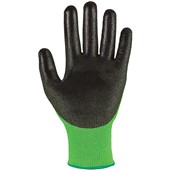 TraffiGlove TG5010 Classic Cut D PU X-Dura Palm Coated Green Gloves - 13g
