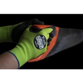 TraffiGlove TG5240 LXT MicroDex Cut C Eco Friendly Nitrile Palm Coated Green Gloves - 15g