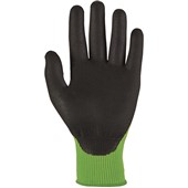 TraffiGlove TG535 X-Dura Cut C Nitrile Foam Palm Coated Green Gloves - 13g