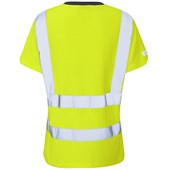 Leo Workwear Belstone Yellow EcoViz Comfort Women's Hi Vis T-Shirt