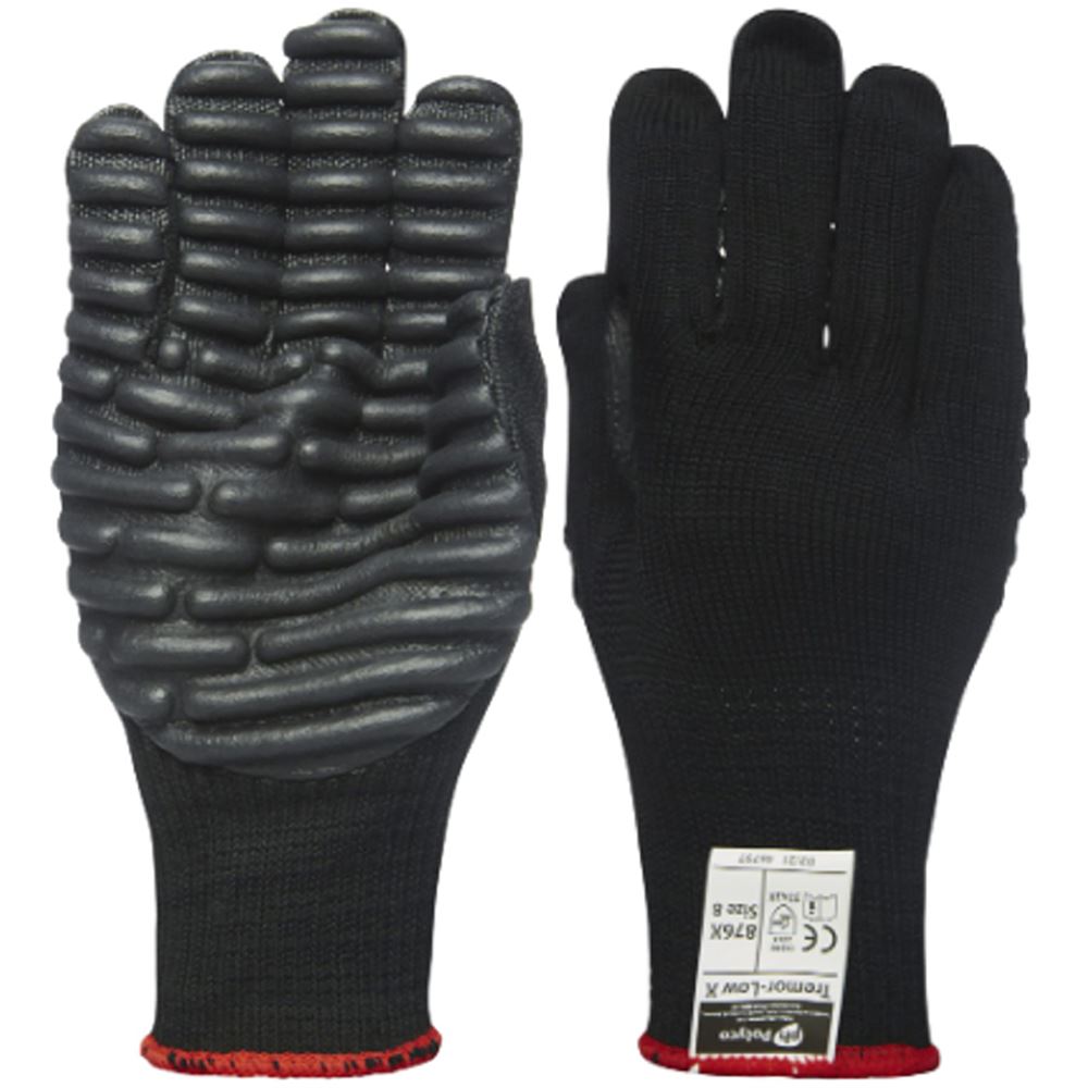 Polyco Tremor-Low Anti Vibration Gloves 876 with Foamed Neoprene Coating