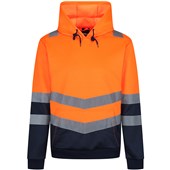 Regatta TRF663 Pro Orange/Navy Two Tone Hi Vis Hoodie