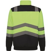 Regatta TRF670 Pro Yellow/Navy Two Tone Hi Vis 1/4 Zip Sweat Top