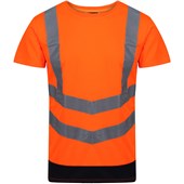 Regatta TRS194 Pro Orange/Navy Two Tone Hi Vis T-Shirt