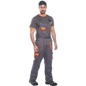 Portwest TX12 Texo Contrast Polycotton Bib & Brace Overalls 245g