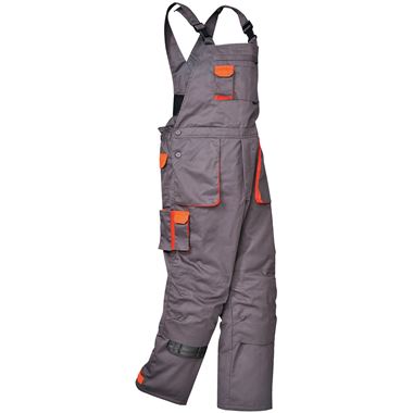 Texo Contrast Padded Lined Workwear Bib & Brace