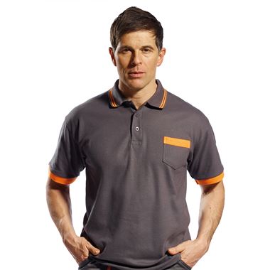 Portwest TX20 Texo Contrast Workwear Polo Shirt 210g Portwest TX20 Texo Contrast Workwear Polo Shirt 210g