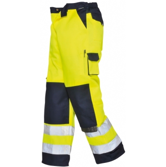 Portwest TX51 Yellow/Navy Lyon Polycotton Two Tone Hi Vis Trousers