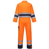 Portwest TX55 Orange/Navy Nantes Polycotton Hi Vis Overalls