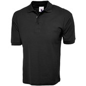 Uneek UC112 Cotton Rich Polo Shirt 220g Black
